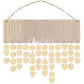 Family Wall Hanging Birthday Calendar Board