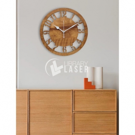 Reloj de Pared de Madera Elegante