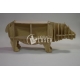 Furniture design in the shape of a hippopotamus