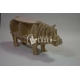 Furniture design in the shape of a hippopotamus