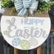 Easter Front Door Wreath Spring Door Hanging