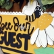 Bee Our Guest 3d Welcome Sign Rustic Farmhouse Style
