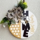 Charming Beehive 3d Door Decoration Home Sweet Home Circular Sign