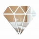 Diamond Shaped Acrylic Mirror Wall Decor