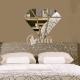 Diamond Shaped Acrylic Mirror Wall Decor