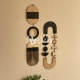 Monochrome Wall Hanging Geometric Art Plywood Decor