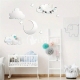 Wall Stickers With Moon Stars And Clouds Mirror Acrylic