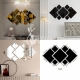 Creative Square Shaped Mirror Wall Decor Mirror Acrylic