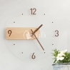 Wooden Transparent Acrylic Home Decor Clock
