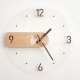 Reloj Decorativo Acrílico Transparente Madera