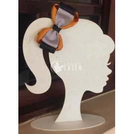 Wooden Hairbow Holder Head Stand