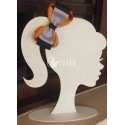 Wooden Hairbow Holder Head Stand