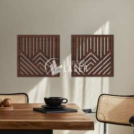 Geometric Wood Art Wall Decor