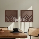 Geometric Wood Art Wall Decor