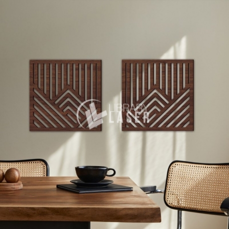 Geometric Wood Art Wall Decor