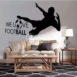 We Love Football Wall Art