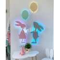 Bunny With Balloon Nursery Kids Room Decor