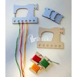 Sewing Machine Shaped Cross Stitch Thread Organizer Embroidery Floss Organizer
