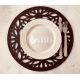 Round Leather Placemats