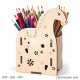 Horse pencil holder laser cut design MDF wood - Free DXF SVG file instant download