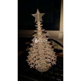 2mm acrylic Christmas tree laser cut decoration file
