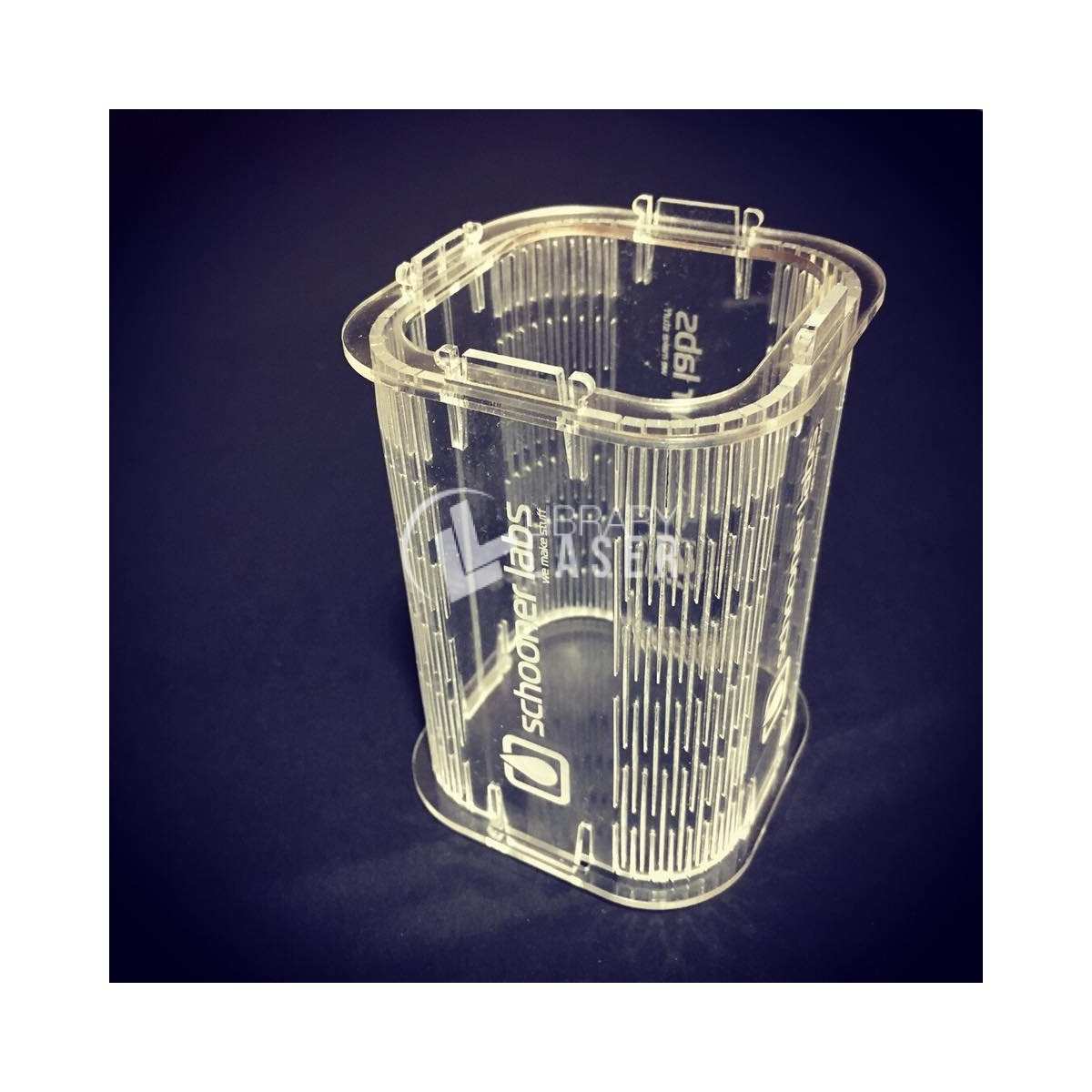 3mm acrylic pen holder laser cut vector dxf file