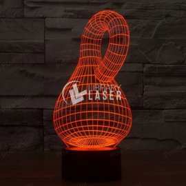 Pumpkin shaped night light laser cut lamp template