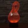 Pumpkin shaped night light laser cut lamp template