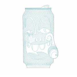 Svetilnik Banka decorative LED lamp laser cut file