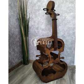 Minibar con forma de Violonchelo / Violín corte archivo láser