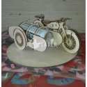 Motorcycle drink holder laser cut wood vector file
