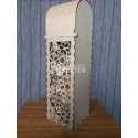Hinged lid wine gift box laser cut wooden template