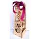 Champagne bottle gift box laser cut wood file