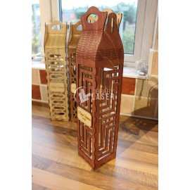 Wine box template laser cut svg vector file