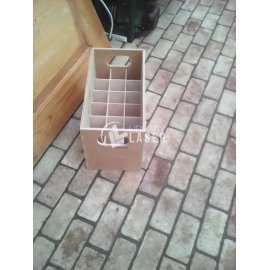 18 bottle transport crate laser cut dxf plan