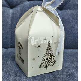 Wedding and party favor box laser cut template
