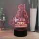 3D PUBG Winner Chicken Dinner lamp laser cut design
