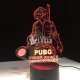 3D PUBG Winner Chicken Dinner lamp laser cut design