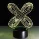 Lámpara LED 3D Nudo de Arte ilusión óptica archivo láser
