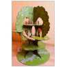 Tree house model kit laser cut wooden file