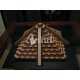 Decorative pyramid laser cut wood design
