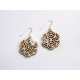 Oriental design earrings laser cut dxf vector