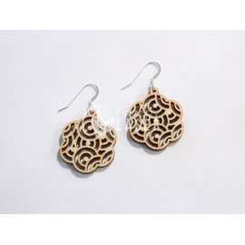 Oriental design earrings laser cut dxf vector
