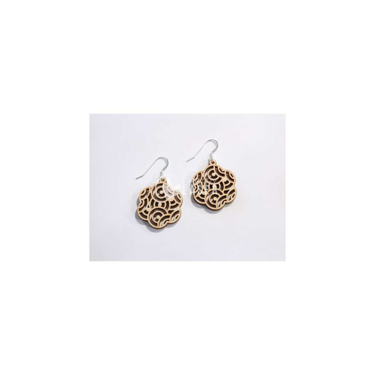 Aretes de diseño oriental para corte archivo láser