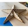 Estrella 3D decorativa para corte láser