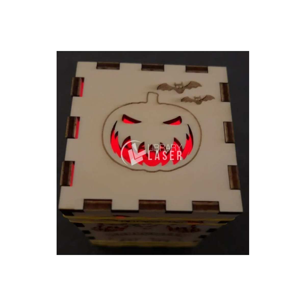 Halloween lantern laser cut wood vector file