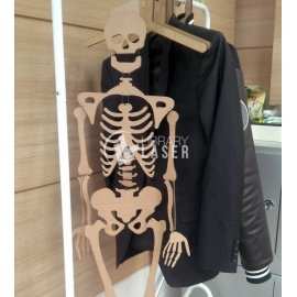 Esqueleto humano decorativo para corte láser