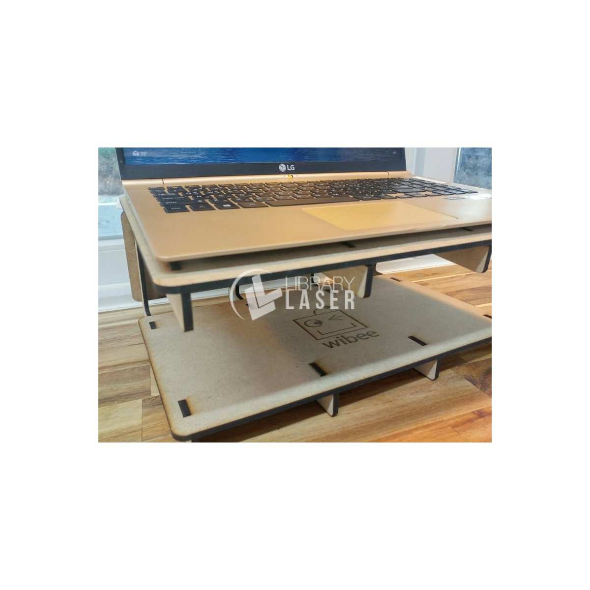 Soporte cantilever para laptop archivo láser