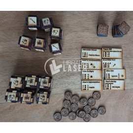 Juego de mesa Orlog para corte láser