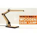 7 watt wooden desk lamp laser cut design
